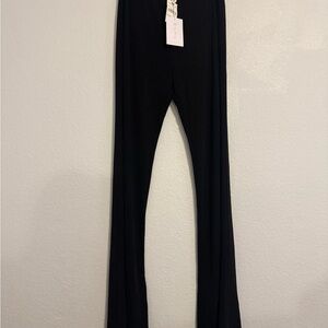 Wayf Black Knit Flare Pants